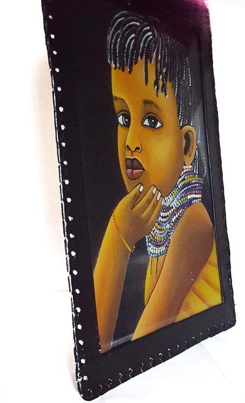 boundless creativity of childhood with our exquisite wall décor featuring a charming child's painting