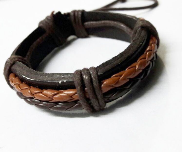 Brown and Black Leather Bracelet for men an exquisite accessory that seamlessly blends timeless class with contemporary allure.