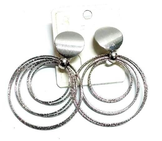 three hoop silver fashion earrings, meticulously crafted to be the crowning jewel of your accessory collection