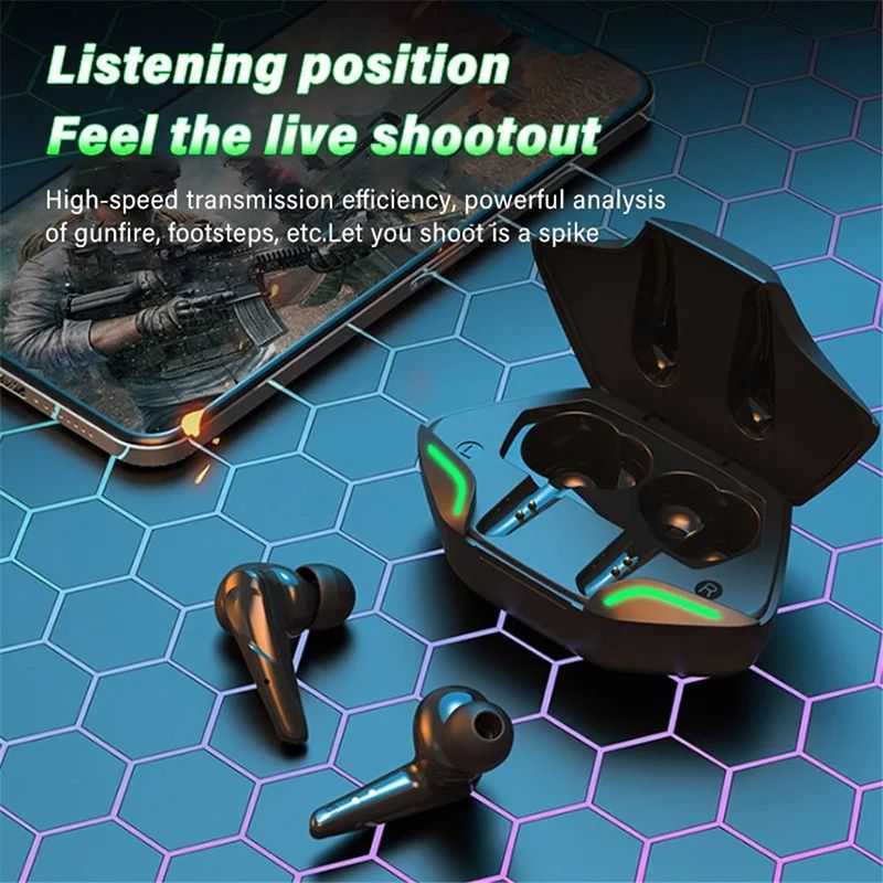 G11 Bluetooth 5.0 Earphones TWS Wireless Sport Headphones Low Latency HiFi Stereo Noise Reduction Gaming Earbuds Headset