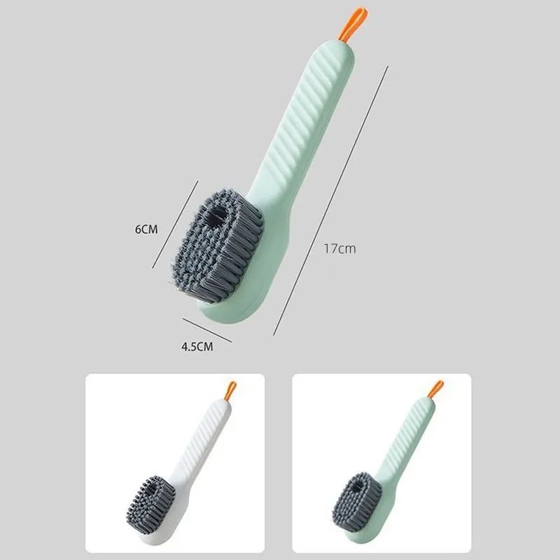 Cleaning Brush Automatic Liquid Discharge Soft Bristled Shoe Brush Long Handle Brush Household Cleaning Tool