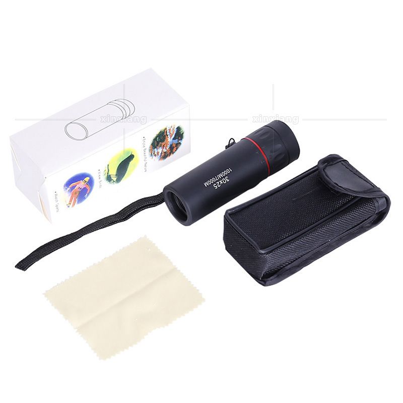 Mini monocular, monocular, far sighted, portable outdoor camping pocket, cross-border e-commerce hot selling 30x25