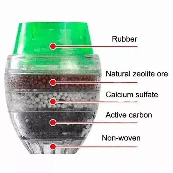 Kitchen Faucet Tap 5 Layers Activated Carbon Water Filter Purifier