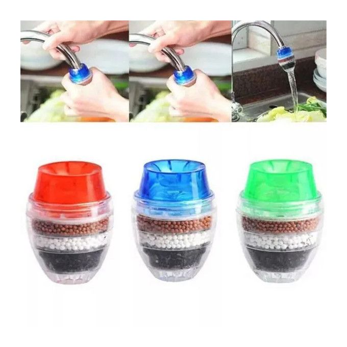Kitchen Faucet Tap 5 Layers Activated Carbon Water Filter Purifier