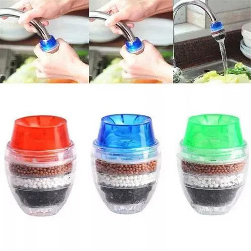 Kitchen Faucet Tap 5 Layers Activated Carbon Water Filter Purifier