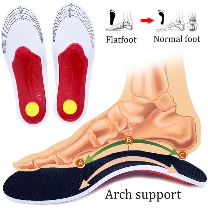 Orthopedic Insoles Foot Arch Support Corrector Plantar[35-40]