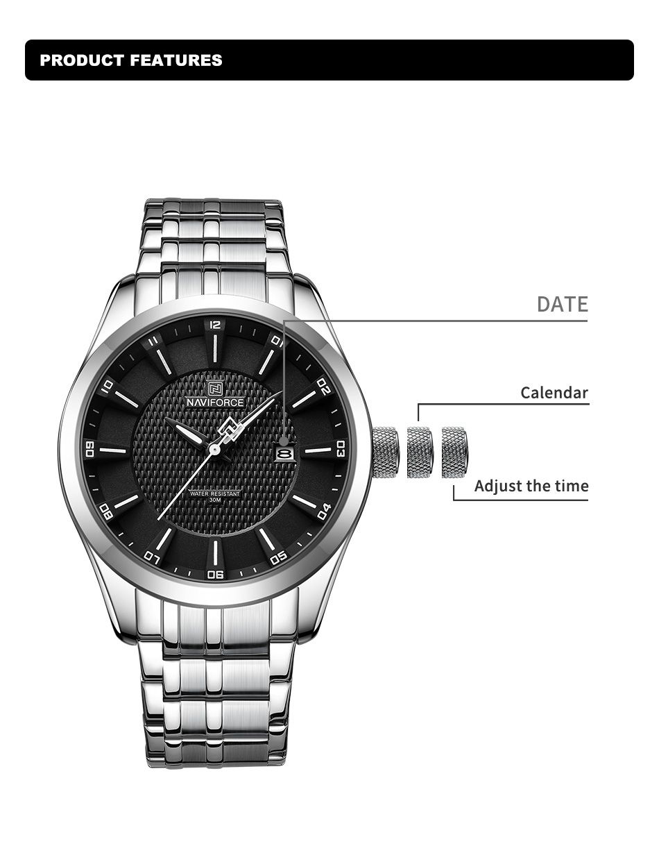 Classic Men Watch - Silver