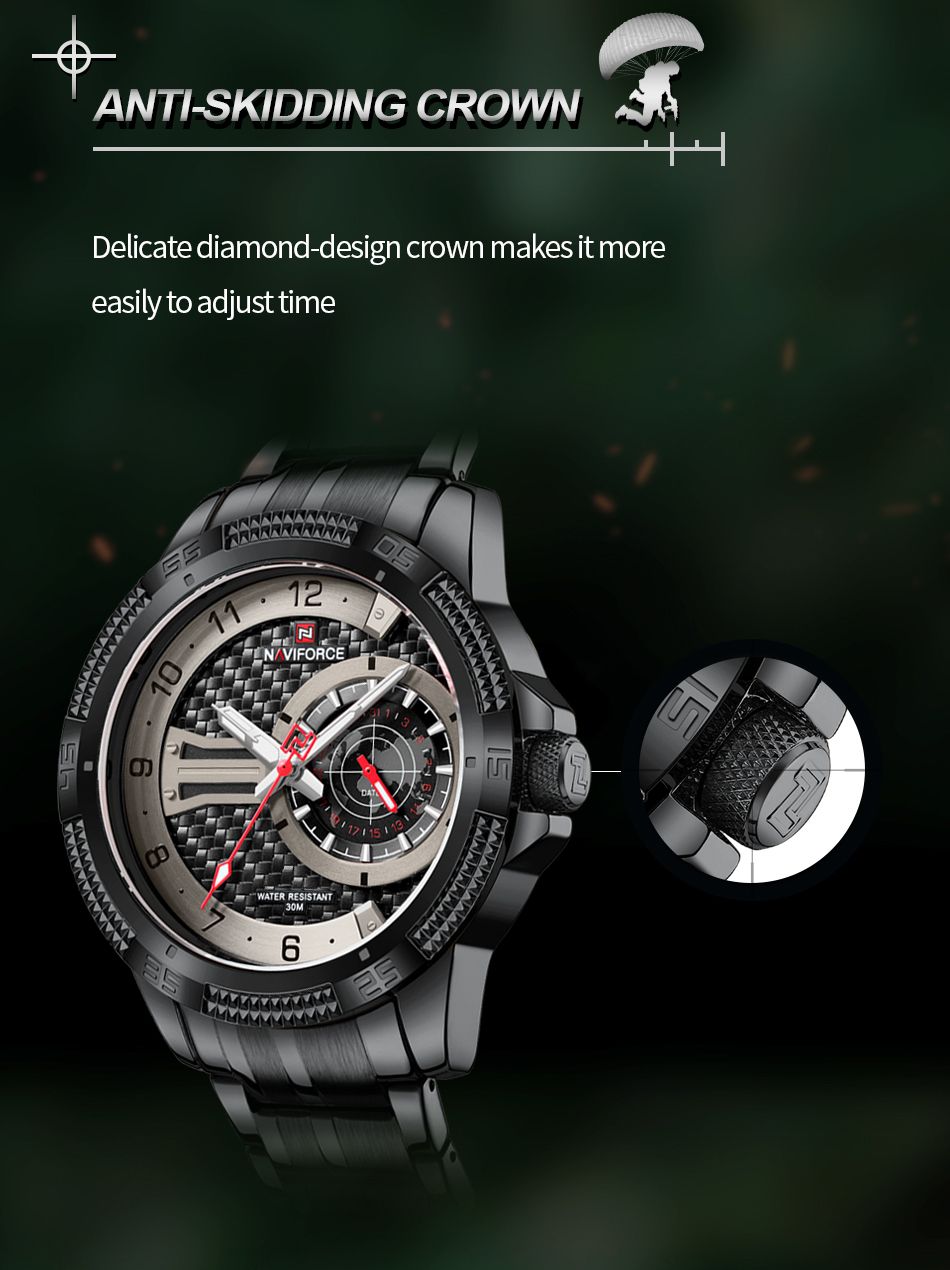 Chronograph Men Watch - Black