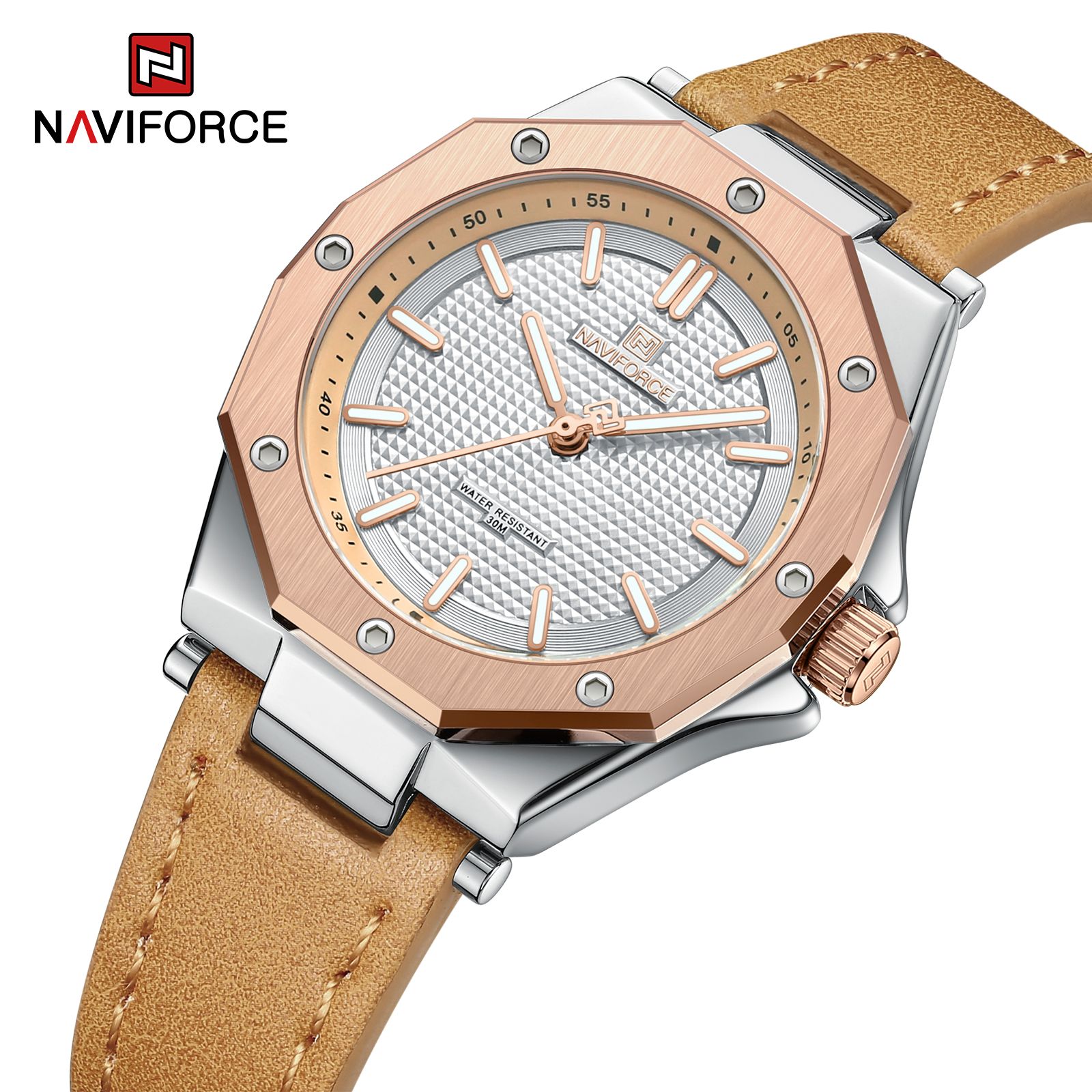 Beige Touch Wrist Watch