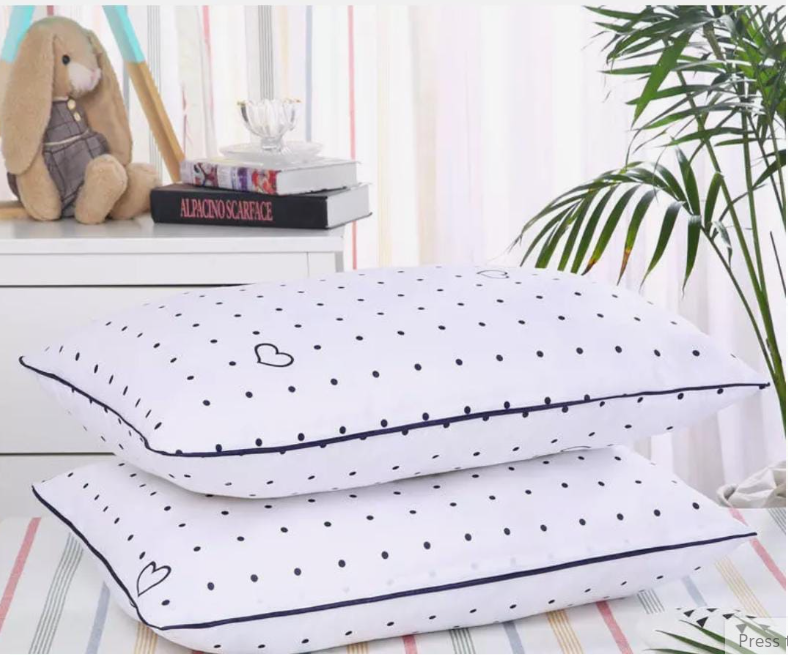 Set Of 2 Bed Pillow Soft Comfy pillows (Pair- Pure Fibre Filled)