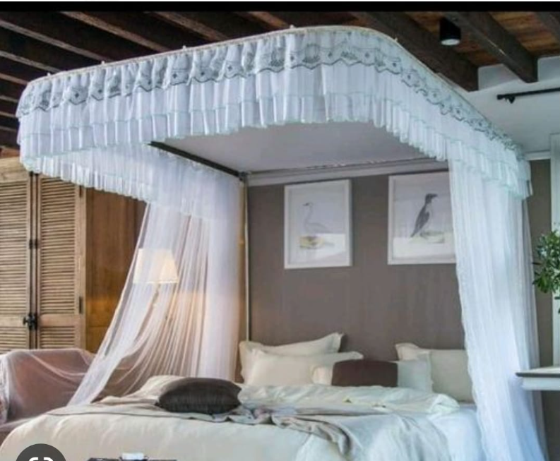 {CLERANCE SALE!!!} 2 Stand Mosquito Net with Sliding Rails 2Stands/2poles strong Mosquito net with sliding rails ,mosquitor repellent tent bedding accessories Colour at an affordable price