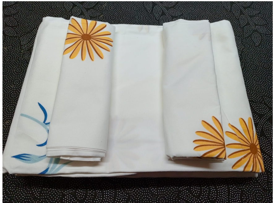 4 Pcs 6x6 Fashion Bedsheet Set  (2 Bedsheets & 2 Pillowcases)