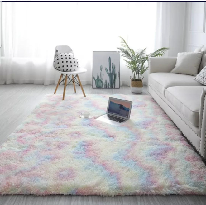 【Offer】Soft Patched carpet fluffy carpet Multicolor Floor Mat Fluffy Bedroom Carpet New Classic Thick Carpet Living Room Plush Rugs Children Bed Room Fluffy Floor Carpets Home Decor Rugs Velvet Mat