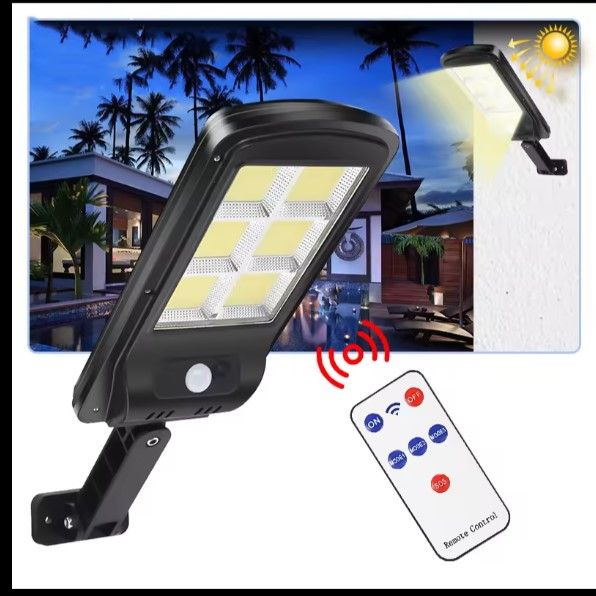 Hot sell Street Solar Led Light Waterproof Motion Sensor Lamp Large Solar Lamp Induction Garden Solar Lamp With Remote Control  For Garden Patio Path Yard Deco And Homestead Lighting