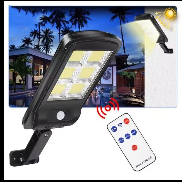Hot sell Street Solar Led Light Waterproof Motion Sensor Lamp Large Solar Lamp Induction Garden Solar Lamp With Remote Control  For Garden Patio Path Yard Deco And Homestead Lighting