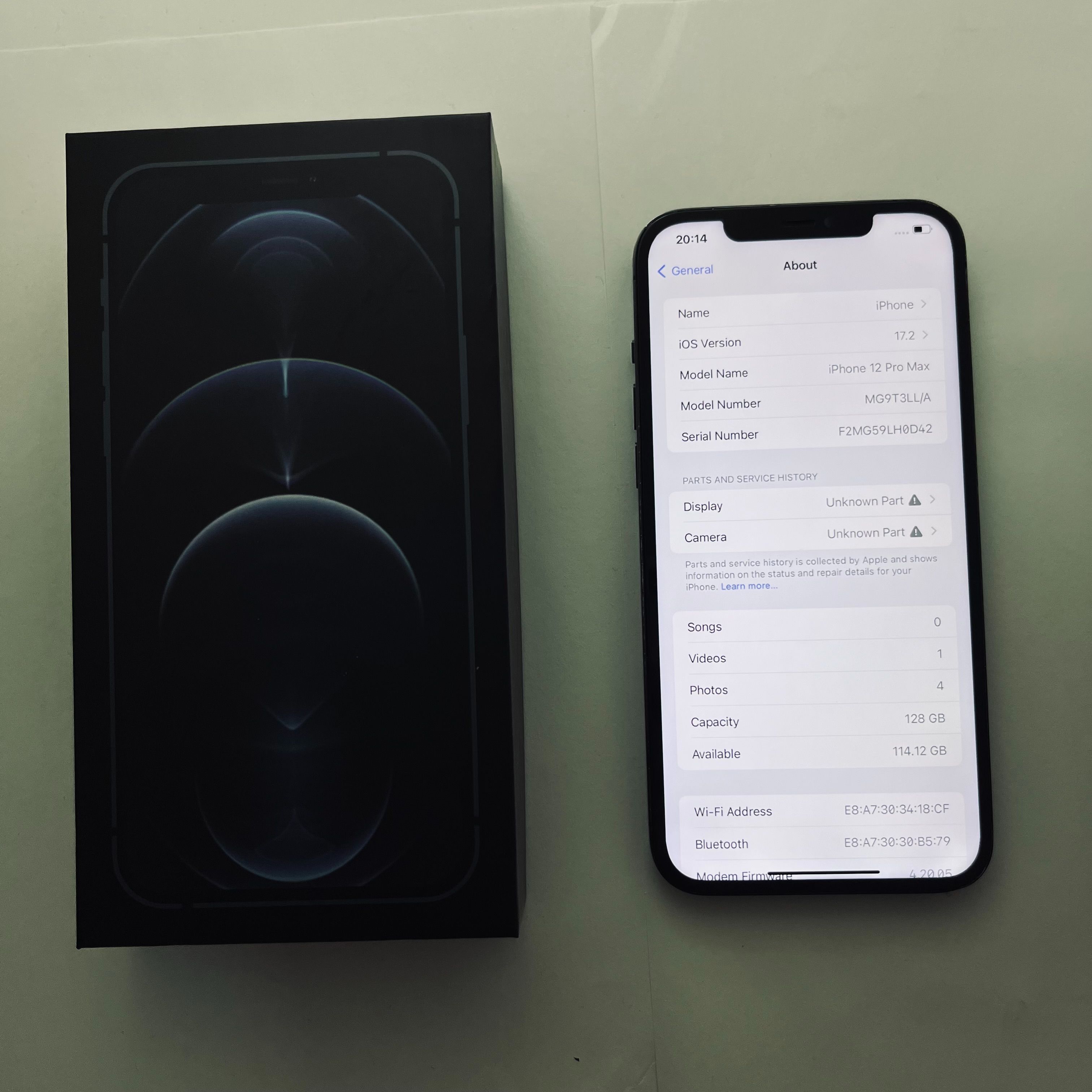 Refurbished Apple iPhone 12 Pro Max 6GB+128GB Unlocked Smart Phone