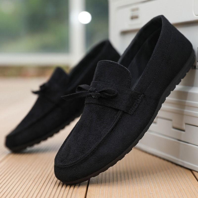 40-46Autumn men's shoes, casual shoes, cloth shoes, beanie shoes, men's slip-on shoes black