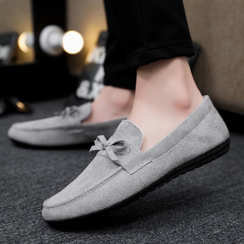 40-46 GREY Autumn men's shoes, casual shoes, cloth shoes, beanie shoes, men's slip-on shoes grey