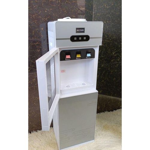Ailyons 3 Taps Hot Cold and Normal Stand Alone Water Dispenser with Storage Cabine