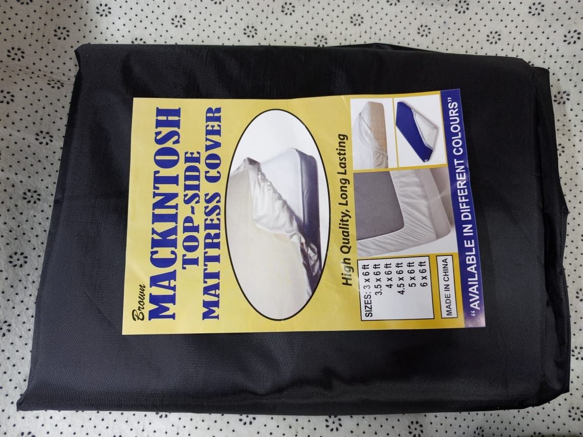 Mackintosh Topside with elastic at the ends Water proof Keeps Matress free from dust Easy to clean Takes a little effort and time to dry