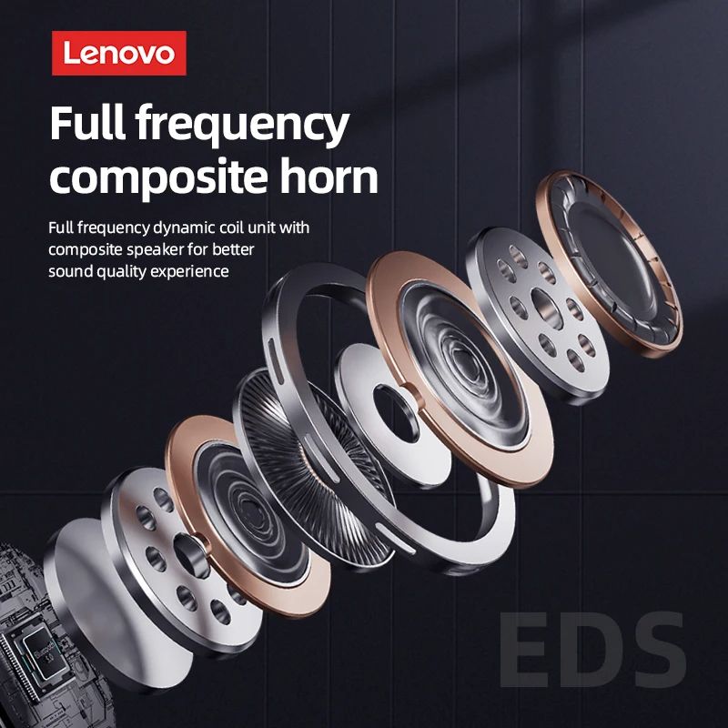 100% New Original Lenovo PD1X HiFi Music Earphone Wireless Bluetooth Earbuds With Mic Headphones Sports Waterproof Headset