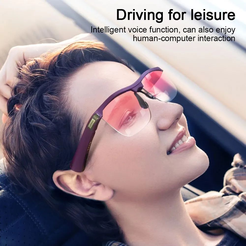 Lenovo MG10 Smart Music Sunglasses Earphone Wireless Bluetooth HIFI Sound Headphone Driving Glasses Hands-free Call with HD Mic