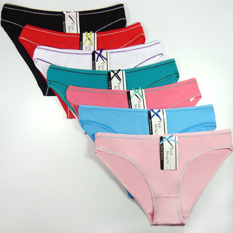 7PCS From Monday to Sunday women's cotton panties Ladies mid-waist underwear girls Week lingerie Women's briefs