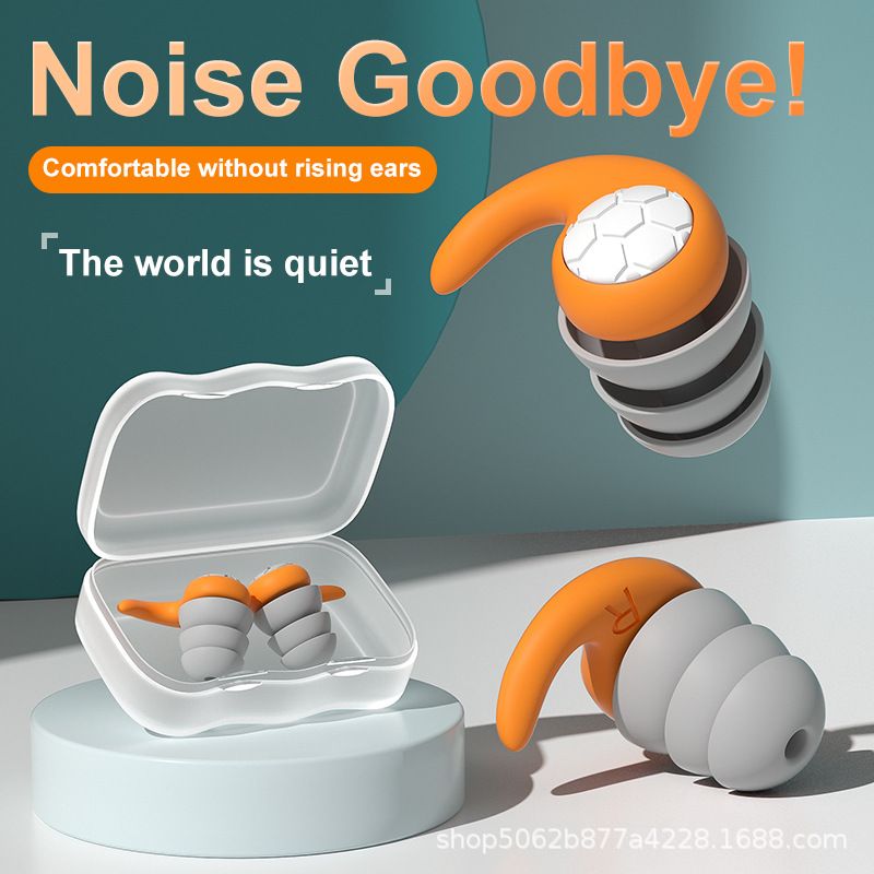 Sleep Noise Prevention Earplugs Snore Reducing Aids Swimming Earplugs Sleeping Ear Plugs Soft Silicone Waterproof Earbud ,Ear Plugs For Swim Sleep & Travel & Work Reusable Comfy