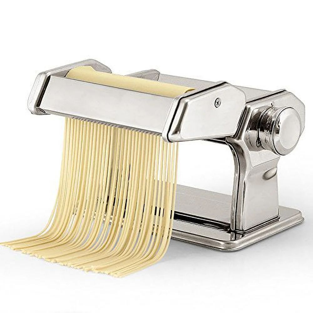 Noodles Maker For Homemade Pasta, Stainless Steel Pasta Machine With Cutter And Hand Crank