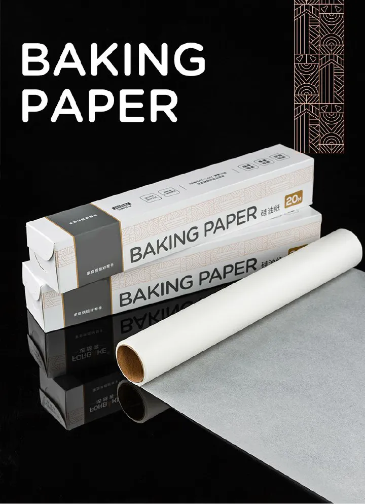Parchment Paper Roll for Baking, Parchment Baking Paper with Serrated Cutter, Heavy Duty & Value Pack Parchment Roll for Cooking, Air Fryer, Steaming, Bread