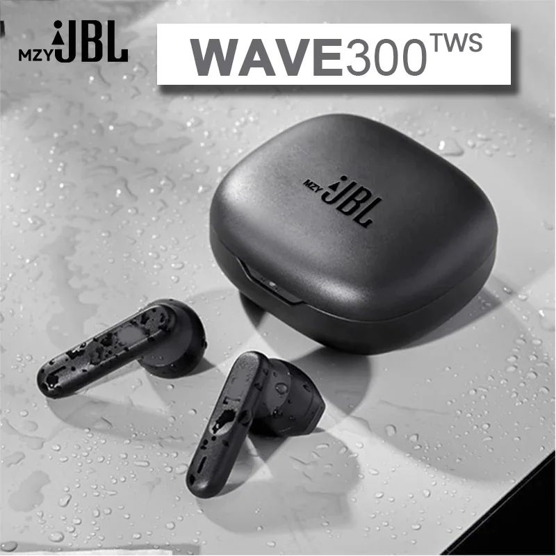 MZYJBL Mini Bluetooth Headphones Wave300 True Wireless Earphones In-Ear Sports Headset Waterproof Touch Control With Mic Earbuds