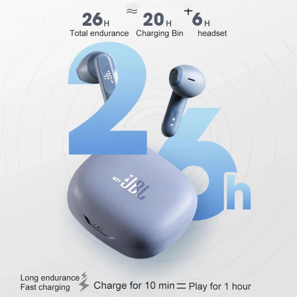 MZYJBL Mini Bluetooth Headphones Wave300 True Wireless Earphones In-Ear Sports Headset Waterproof Touch Control With Mic Earbuds