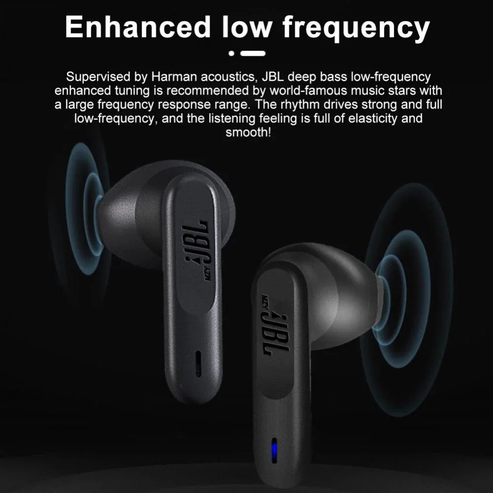 MZYJBL Mini Bluetooth Headphones Wave300 True Wireless Earphones In-Ear Sports Headset Waterproof Touch Control With Mic Earbuds