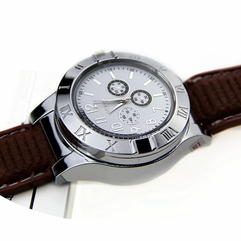 Creative Mens Watches Lighters Windproof Cigarette Lighter Flameless Plasma Rechargeable USB Touch Sensor Smoking Lighters