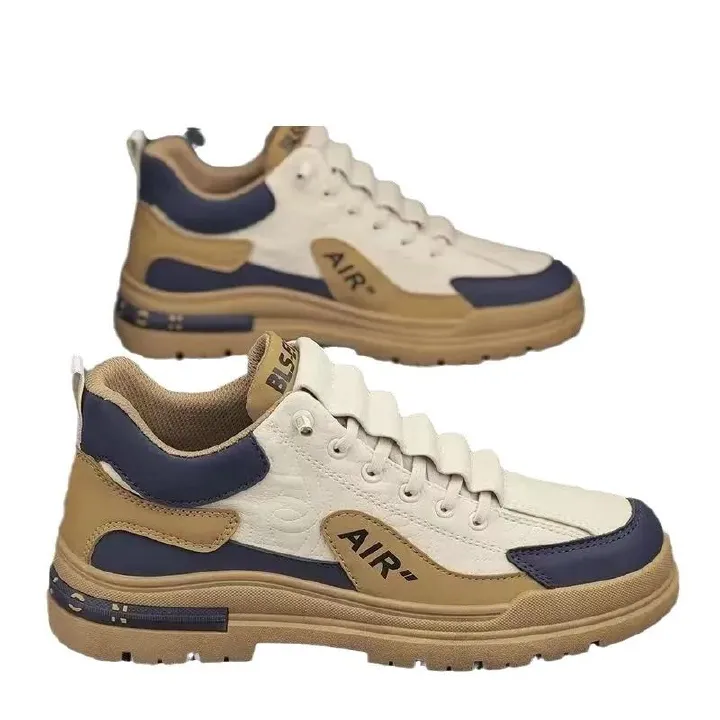 ZZQLM New Shoes for Men Comfortable Lace Up Flat Men's Casual Shoes Outdoor Men's Sneakers Fashion Sport Vulcanized Shoes Male