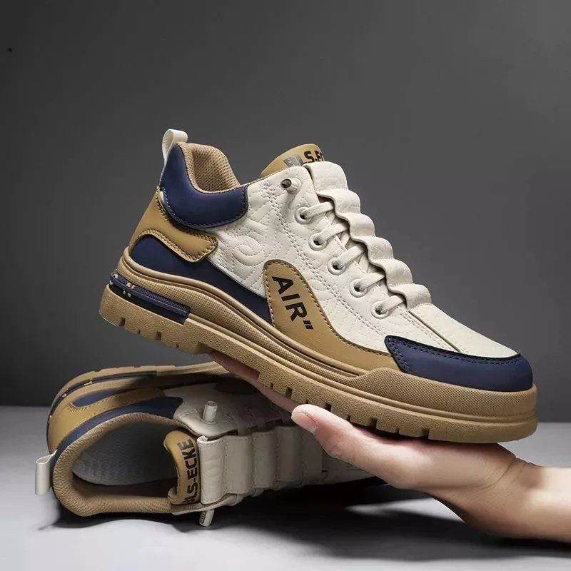 ZZQLM New Shoes for Men Comfortable Lace Up Flat Men's Casual Shoes Outdoor Men's Sneakers Fashion Sport Vulcanized Shoes Male