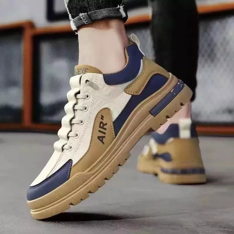 ZZQLM New Shoes for Men Comfortable Lace Up Flat Men's Casual Shoes Outdoor Men's Sneakers Fashion Sport Vulcanized Shoes Male