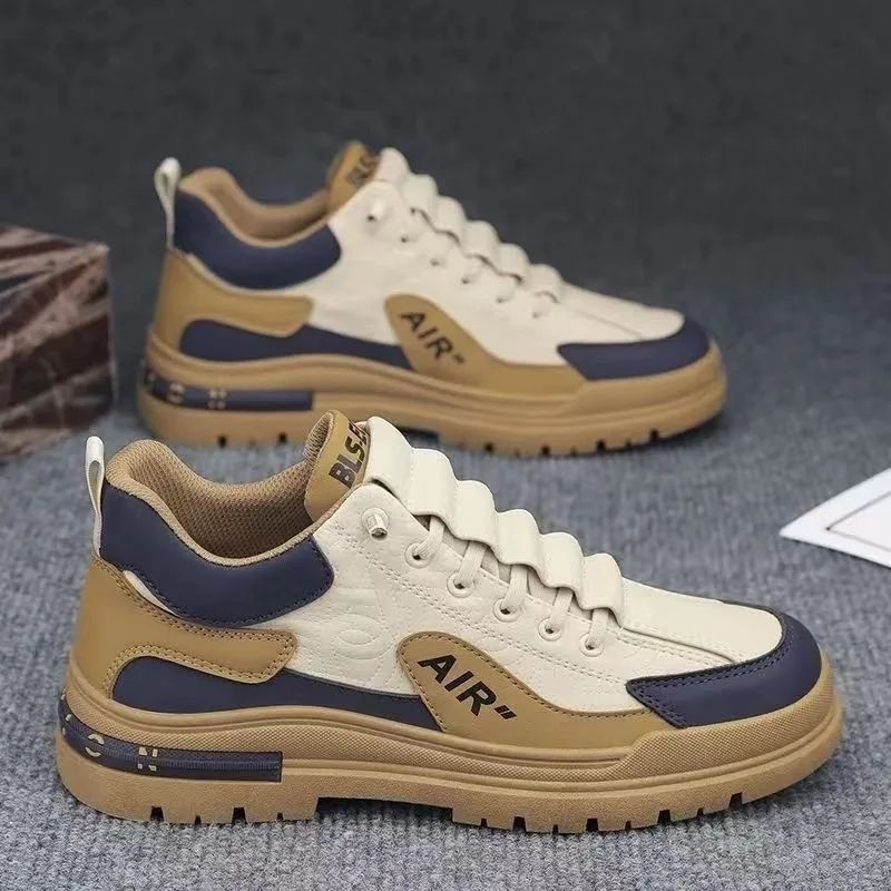 ZZQLM New Shoes for Men Comfortable Lace Up Flat Men's Casual Shoes Outdoor Men's Sneakers Fashion Sport Vulcanized Shoes Male