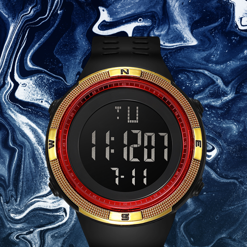 New Sports Digital Watch For Men Waterproof Electronic Countdown Mens Wristwatches Military Clock  Sports Watches+Watch Gift Box