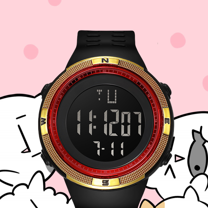 New Sports Digital Watch For Men Waterproof Electronic Countdown Mens Wristwatches Military Clock  Sports Watches+Watch Gift Box