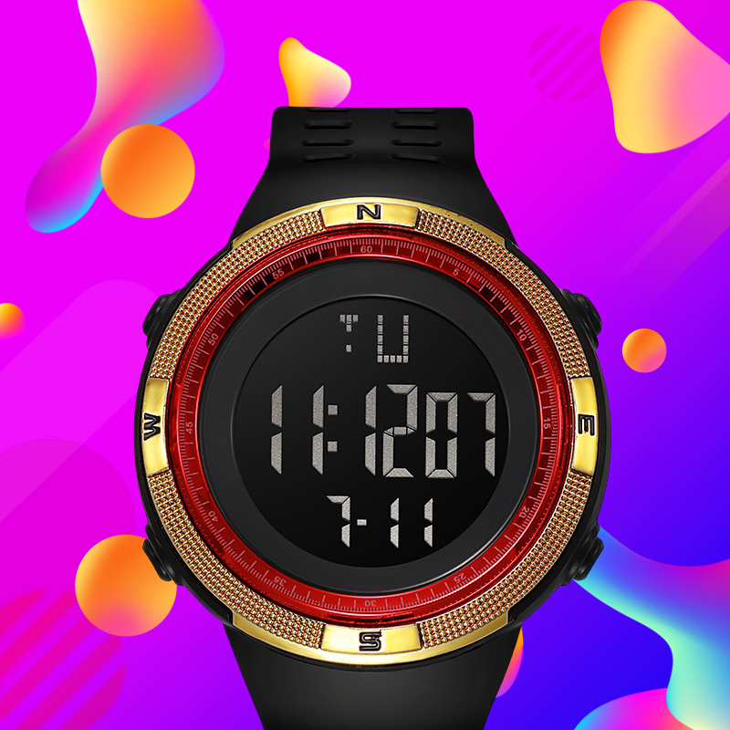New Sports Digital Watch For Men Waterproof Electronic Countdown Mens Wristwatches Military Clock  Sports Watches+Watch Gift Box