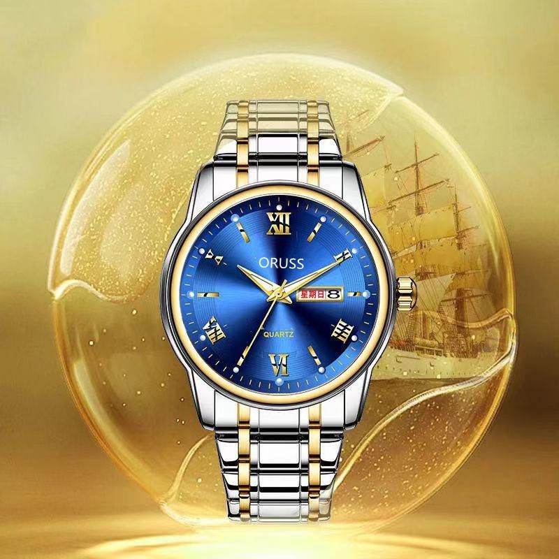 African Popular New Men's Steel Band Quartz Watch Business Automatic Movement Watch Men Glow-in-the-dark Waterproof High-grade Handsome
Angry Men's Watch Business sSyle