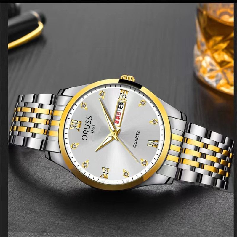 African Popular New Men's Steel Band Quartz Watch Business Automatic Movement Watch Men Glow-in-the-dark Waterproof High-grade Handsome
Angry Men's Watch Business sSyle