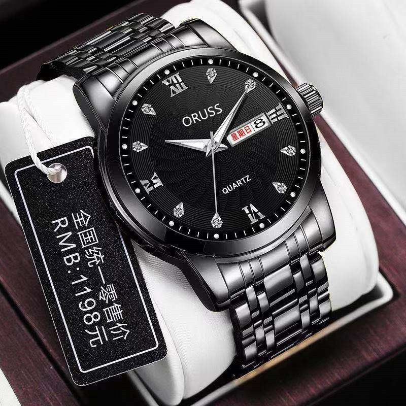 African Popular New Men's Steel Band Quartz Watch Business Automatic Movement Watch Men Glow-in-the-dark Waterproof High-grade Handsome
Angry Men's Watch Business sSyle