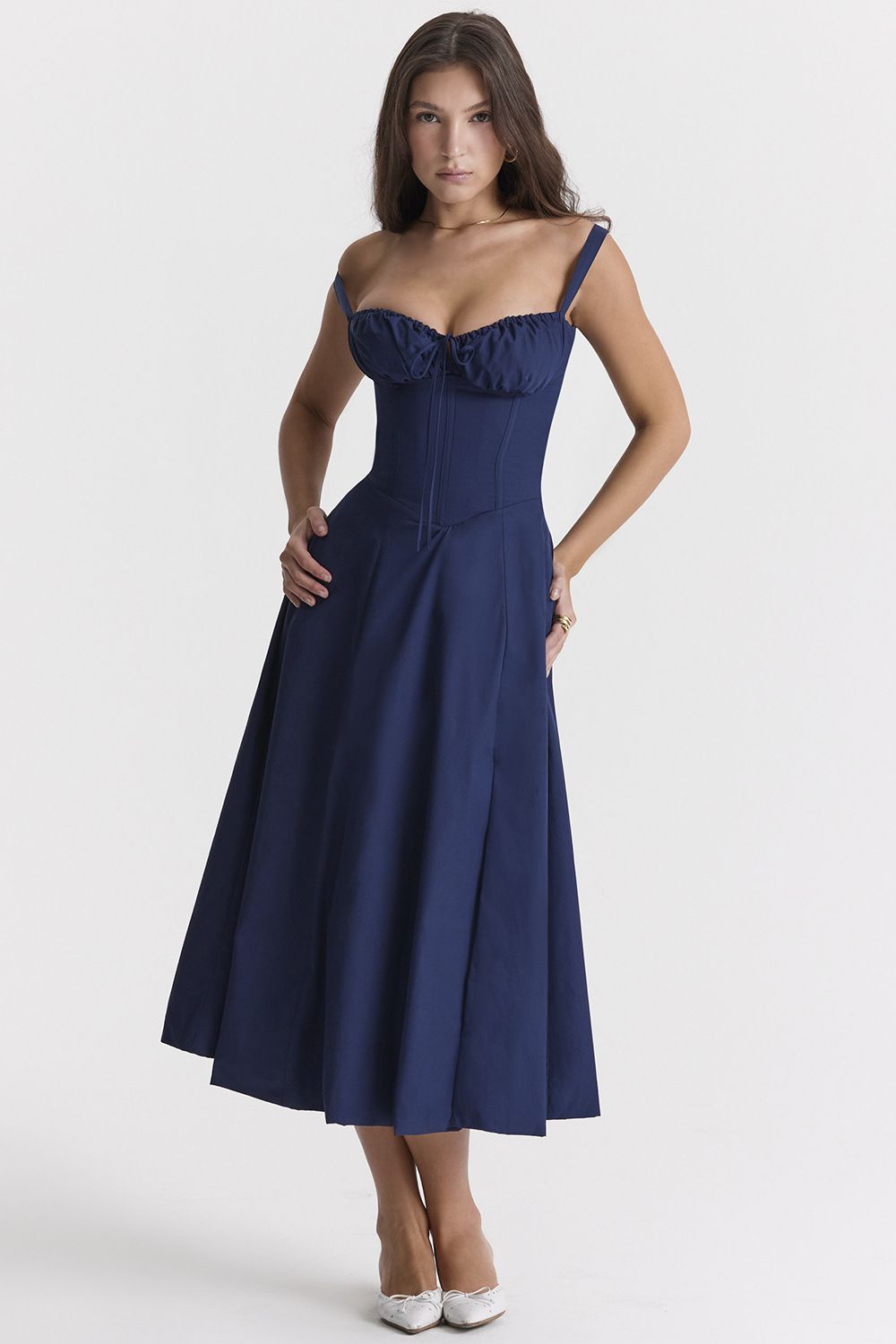 2024 African French Summer Women's Dress Fashion High end Gentle Fashion Sling Young Girl Split Long Dress Party Evening Concert Women's Evening Dress