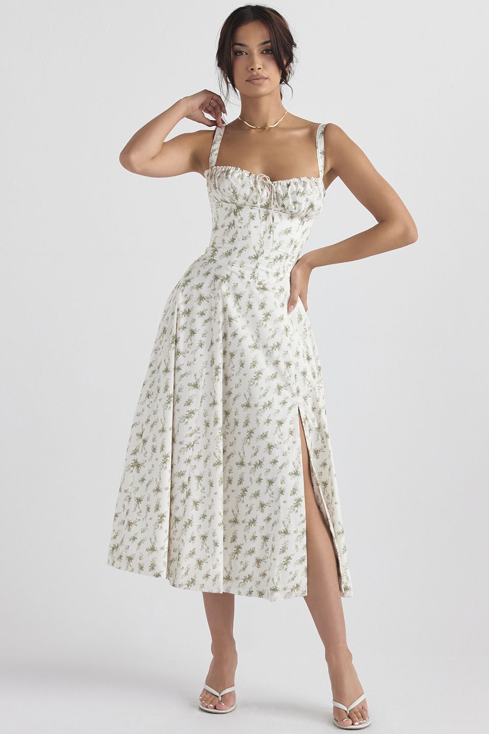 2024 African French Summer Women's Dress Fashion High end Gentle Fashion Sling Young Girl Split Long Dress Party Evening Concert Women's Evening Dress