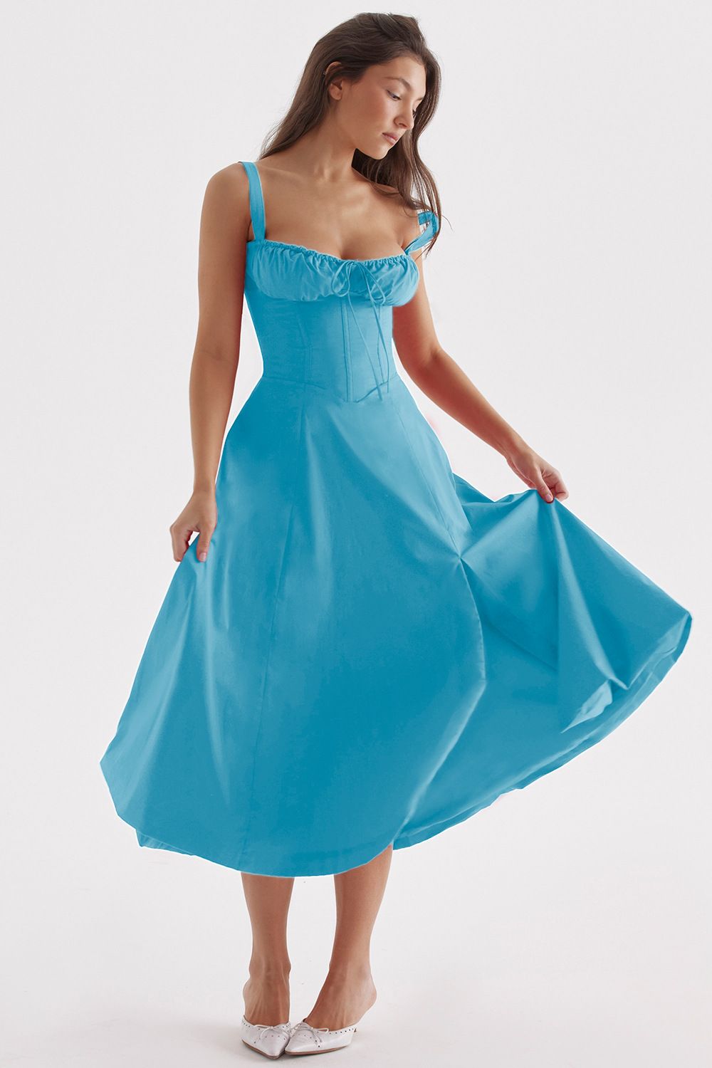 2024 African French Summer Women's Dress Fashion High end Gentle Fashion Sling Young Girl Split Long Dress Party Evening Concert Women's Evening Dress