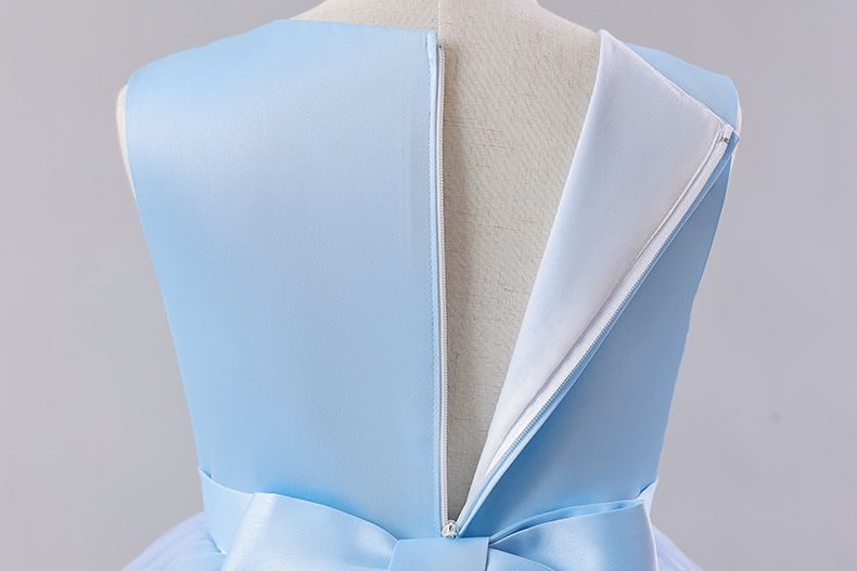 2024 Summer New European And American Children's Dress Girl's Wedding Parties Celebration Evening Dress Unicorn Mesh Rainbow Fluffy Princess Girl Long Skirt Daughters Classmates Friends Gift Clothing
