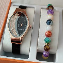 Women's Fashion Luxury Watch Women's Bracelet Clock Oval Water Diamond Sports Quartz Watch Watch Daily Leisure Simple Water Diamond Watch Women's Watch
