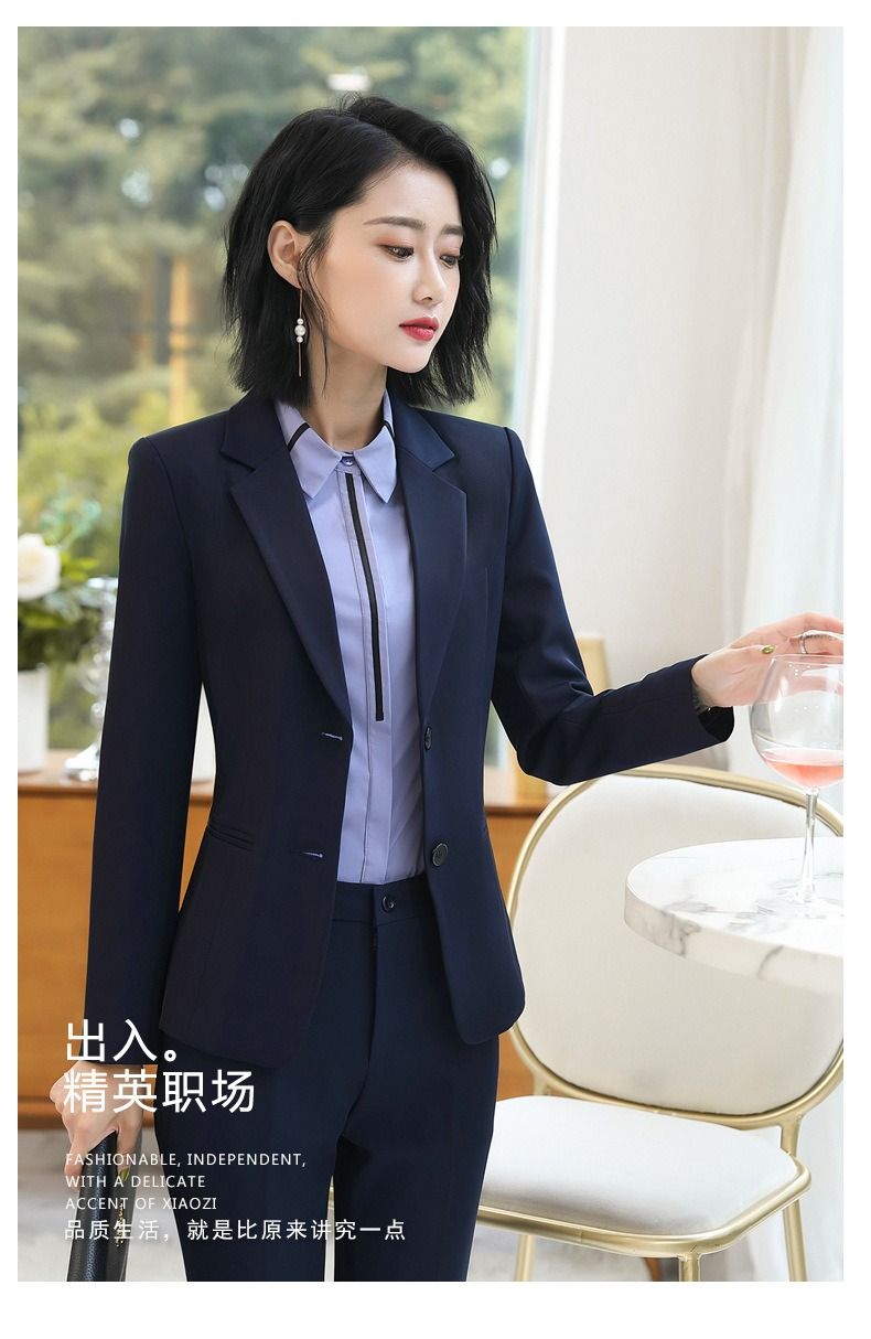2024 Africa Autumn / Winter Professional Suit Suit Women's Trousers Two Buttons Small Fashion Suit Formal Temperament Large Size Generous Natural Simple Skin Friendly Breathablecargo